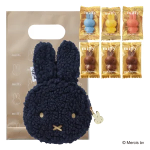 ミッフィーフェイスポーチ（ネイビー）ＮＥ