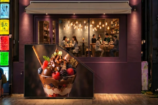 新しくオープンする夜パフェ専門店